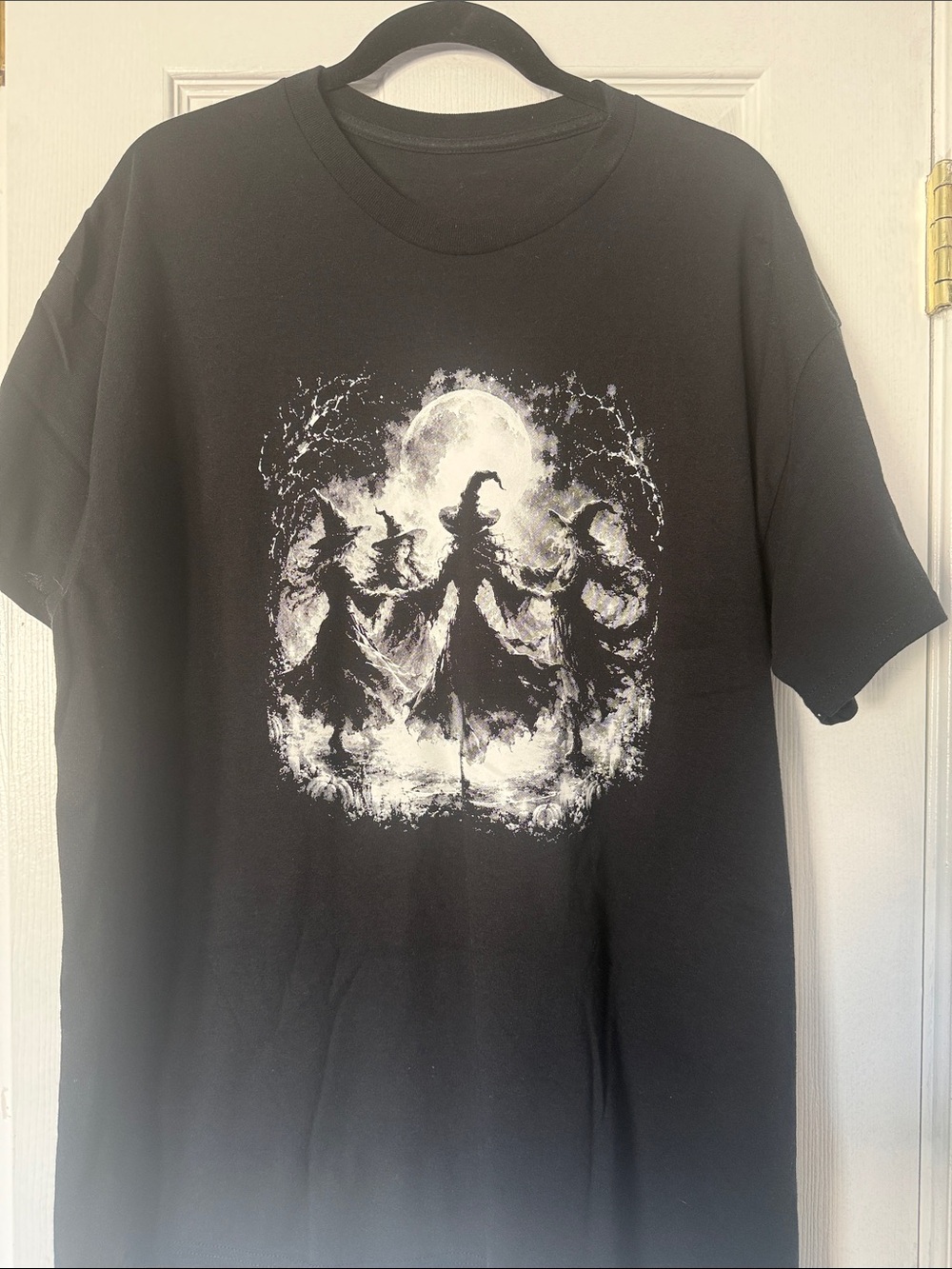 Black Kids' Halloween Witch Graphic Tee